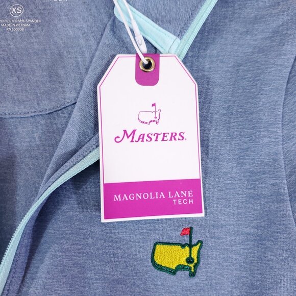 NWT Masters Magnolia Lane Tech Womens XS Blue 1/4 Zip Performance Pullover Blue - Picture 9 of 15